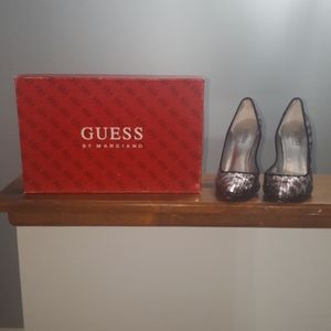 Guess Silver Multi Seqin Pumps